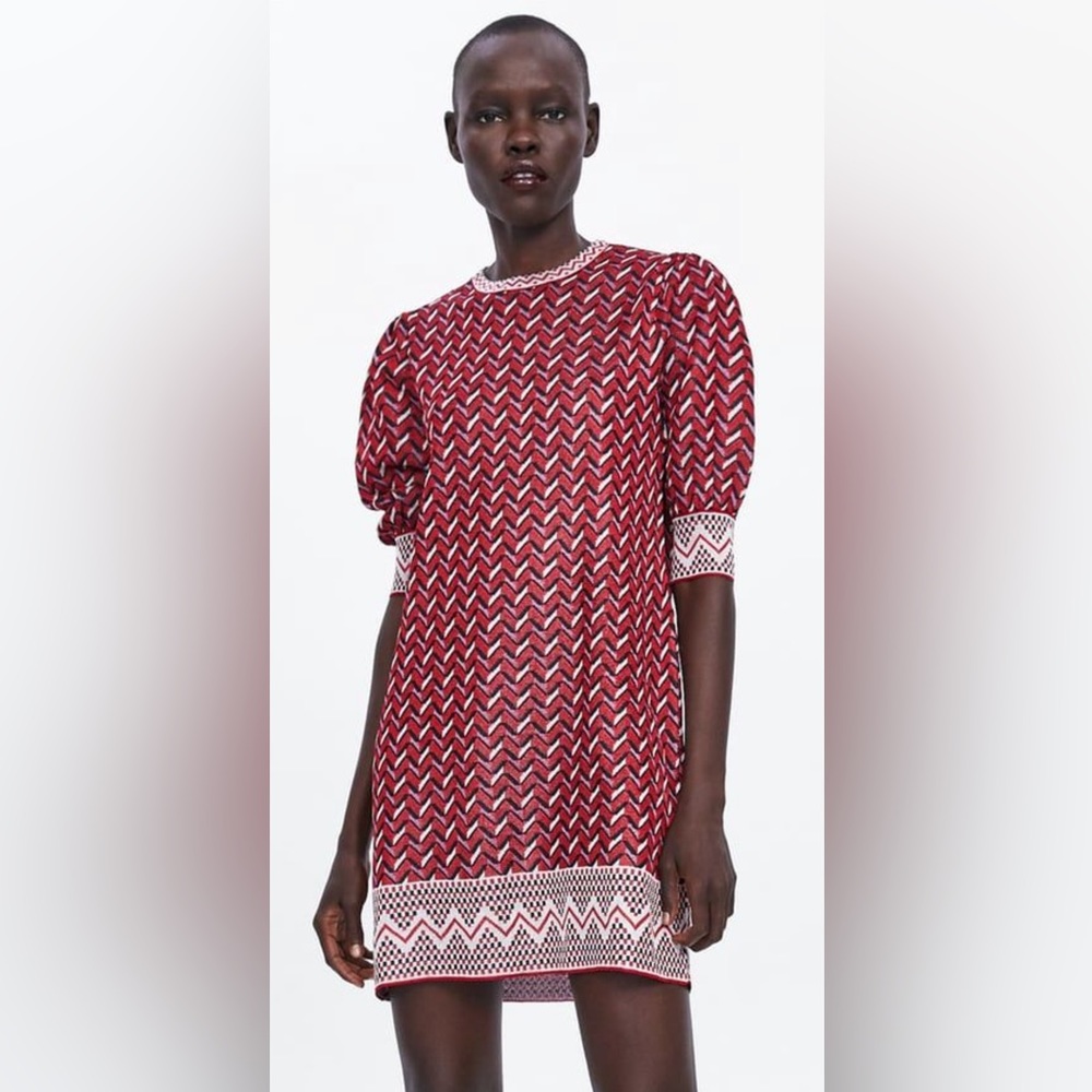 Jacquard mini dress (NEW WITH TAG)